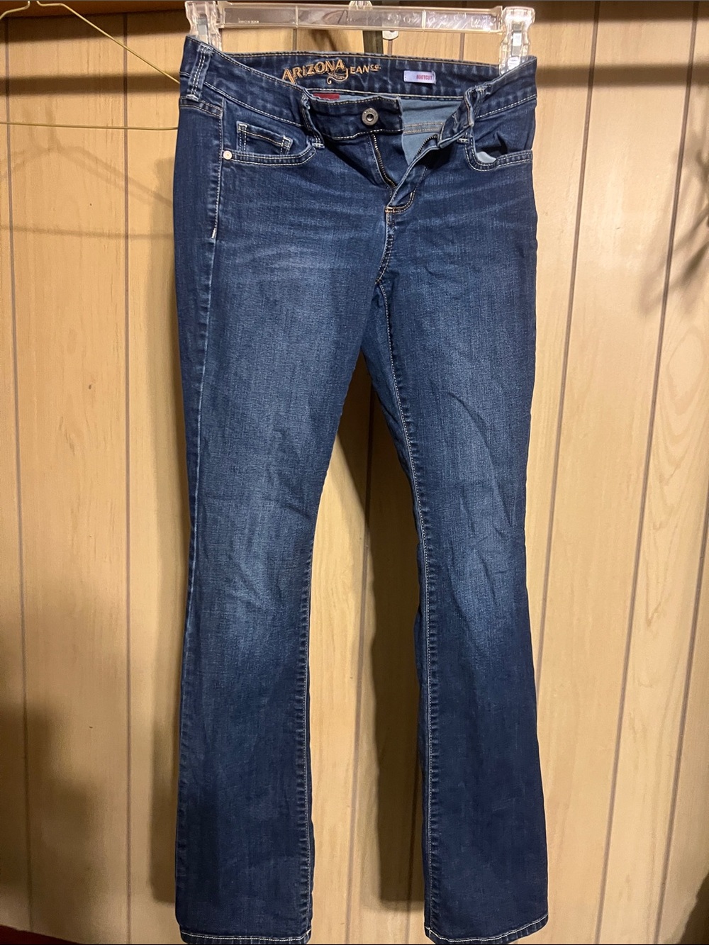 Arizona Jean Company Women's Dark Blue Flare Jeans